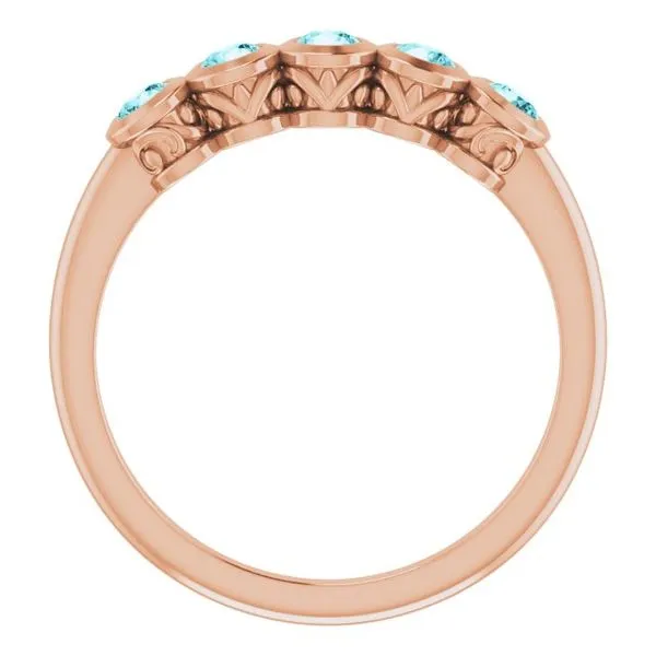 Five-Stone Bezel-Set Ring Image 2 Cherry Street Jewelers Tulsa, OK