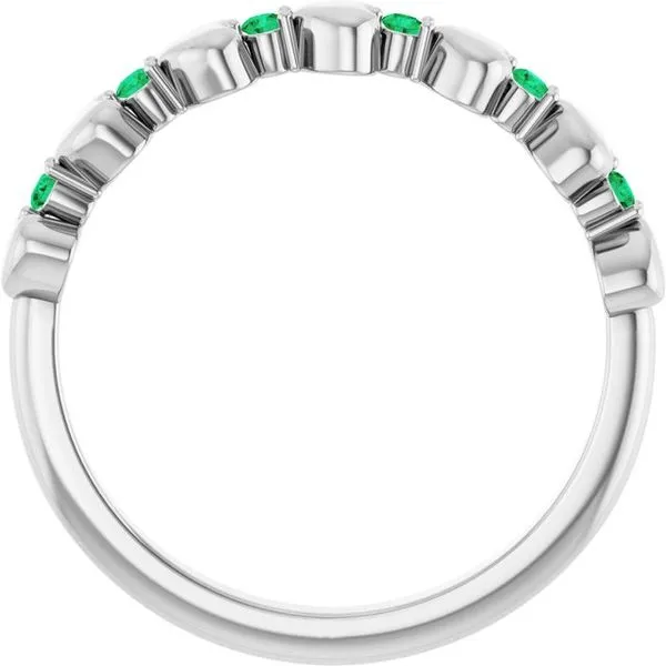 Accented Stackable Heart Ring Image 2 Jewelry Design Studio Jensen Beach, FL