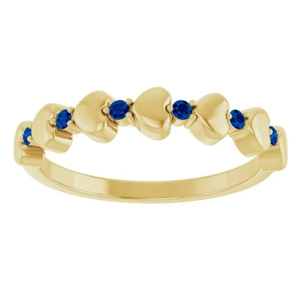 Accented Stackable Heart Ring Image 3 Jewelry Design Studio Jensen Beach, FL