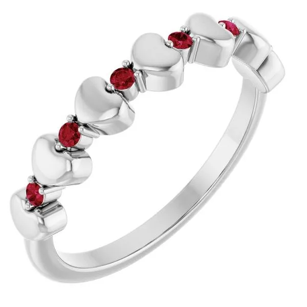 Accented Stackable Heart Ring Comstock Jewelers Edmonds, WA
