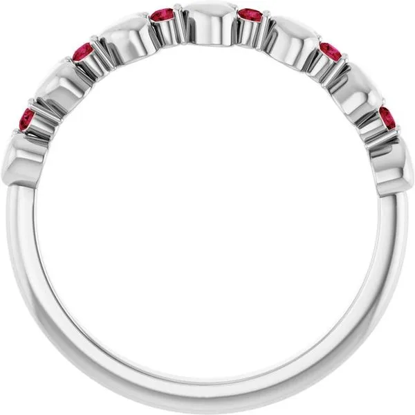 Accented Stackable Heart Ring Image 2 Gysbers Jewelry Waupun, WI
