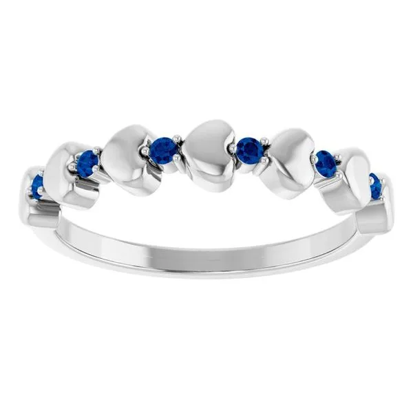 Accented Stackable Heart Ring Image 3 Comstock Jewelers Edmonds, WA