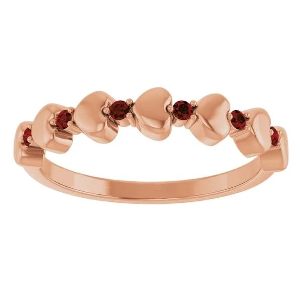 Accented Stackable Heart Ring Image 3 Gysbers Jewelry Waupun, WI