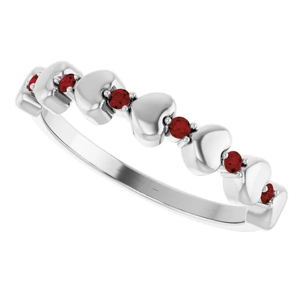 Accented Stackable Heart Ring Image 5 Holly's Jewelry Mountain Home, AR
