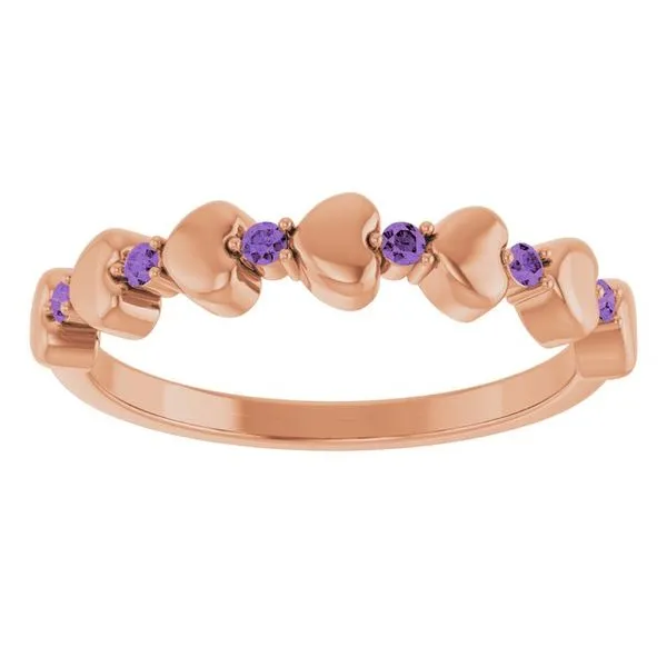 Accented Stackable Heart Ring Image 3 Michael's Jewelry North Wilkesboro, NC