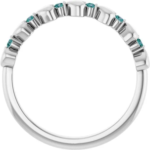 Accented Stackable Heart Ring Image 2 Comstock Jewelers Edmonds, WA