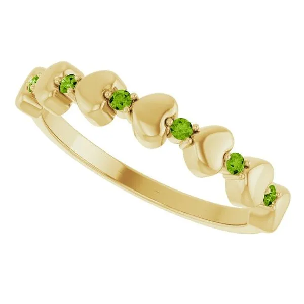 Accented Stackable Heart Ring Image 5 D&M Jewelers Green Bay, WI