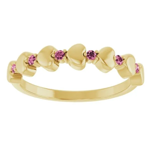 Accented Stackable Heart Ring Image 3 Cherry Street Jewelers Tulsa, OK