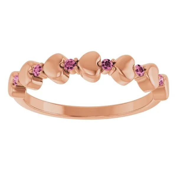 Accented Stackable Heart Ring Image 3 Long Jewelers Chesapeake, VA