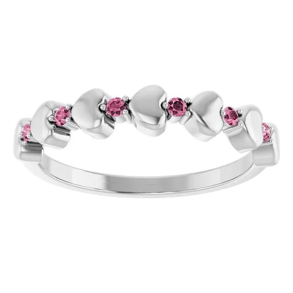 Accented Stackable Heart Ring Image 3 Cherry Street Jewelers Tulsa, OK