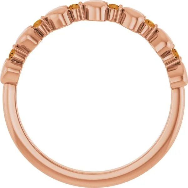 Accented Stackable Heart Ring Image 2 James Wolf Jewelers Mason, OH