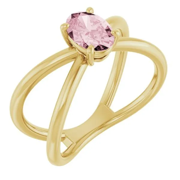 Solitaire Criss-Cross Ring James Wolf Jewelers Mason, OH