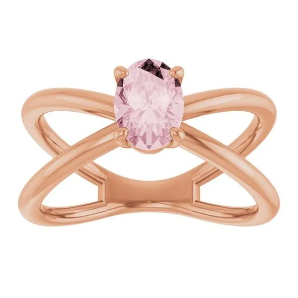 Solitaire Criss-Cross Ring Image 3 Comstock Jewelers Edmonds, WA