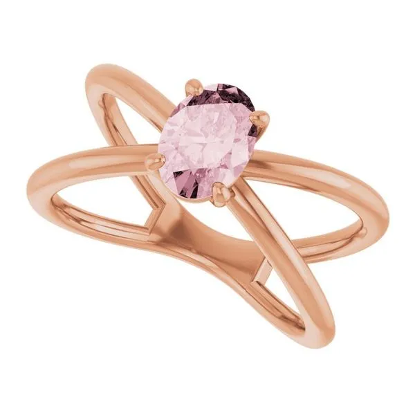 Solitaire Criss-Cross Ring Image 5 Long Jewelers Chesapeake, VA