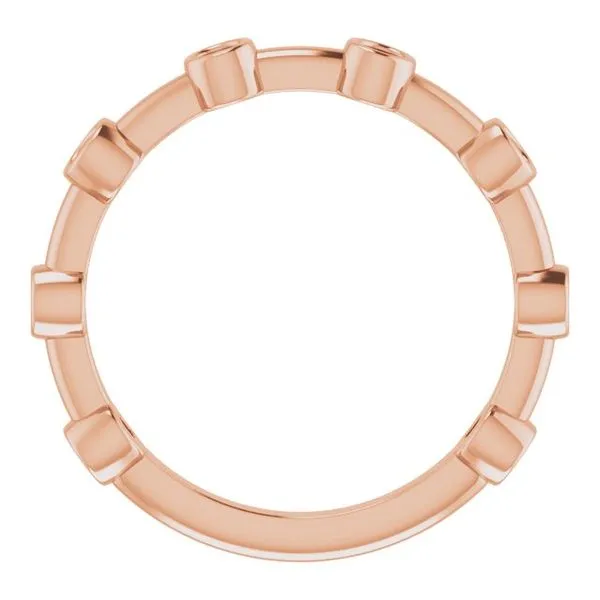 Bezel-Set Bar Ring Image 4 Long Jewelers Chesapeake, VA