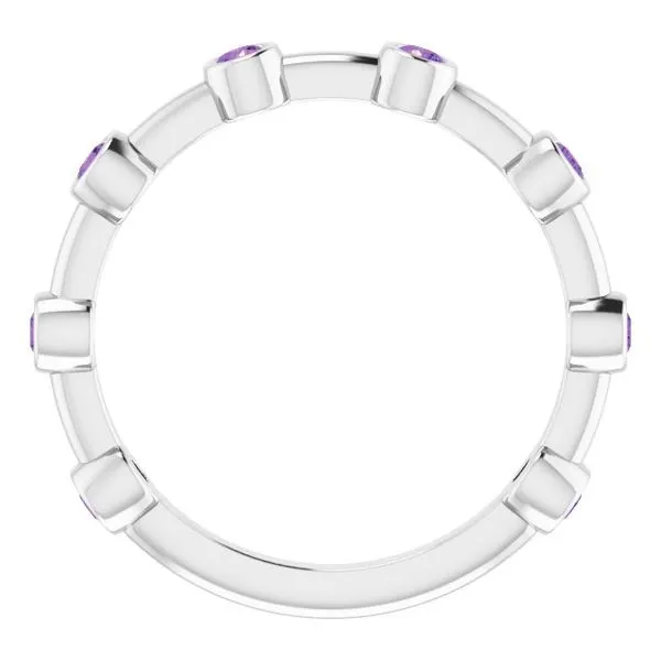 Bezel-Set Bar Ring Image 3 Michael's Jewelry North Wilkesboro, NC