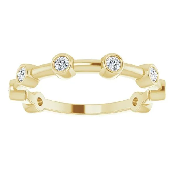 Bezel-Set Bar Ring Image 5 Cherry Street Jewelers Tulsa, OK