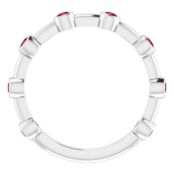 Bezel-Set Bar Ring Image 3 Long Jewelers Chesapeake, VA