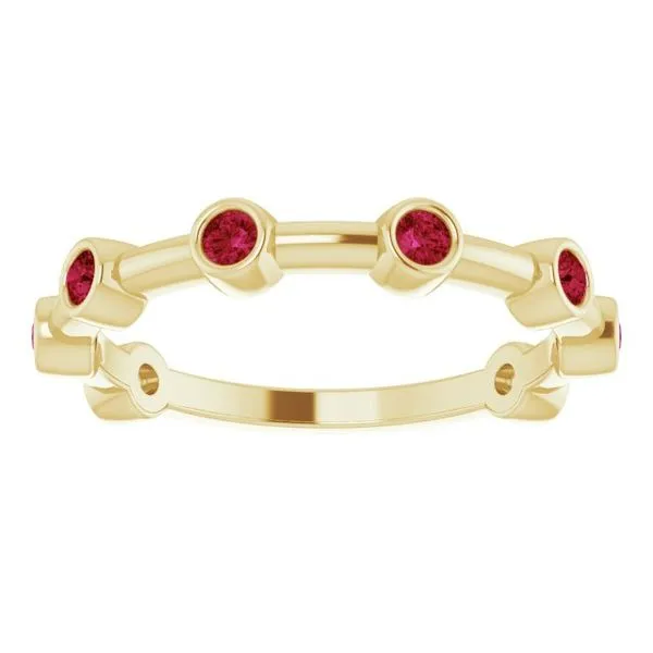 Bezel-Set Bar Ring Image 5 Holly's Jewelry Mountain Home, AR