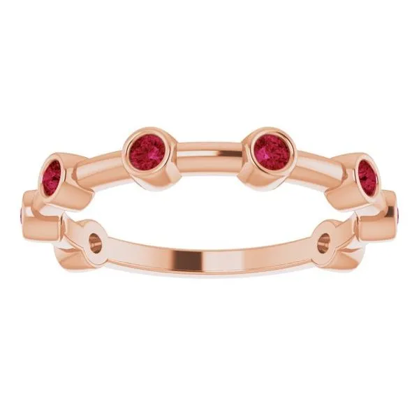 Bezel-Set Bar Ring Image 5 Holly's Jewelry Mountain Home, AR