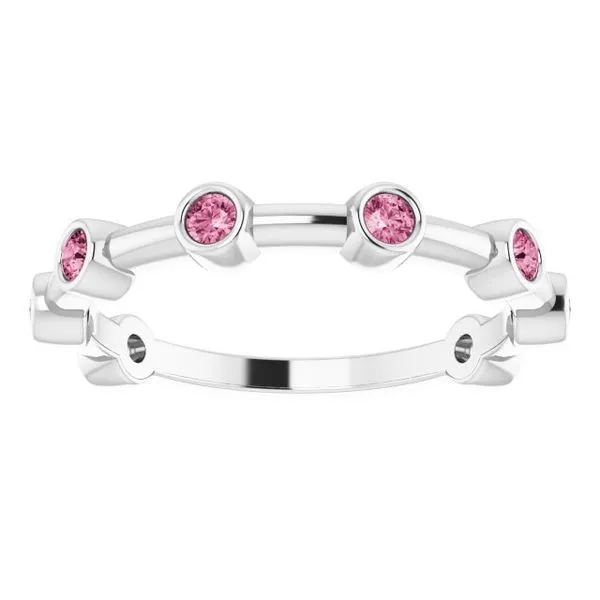 Bezel-Set Bar Ring Image 5 Mendham Jewelers Mendham, NJ