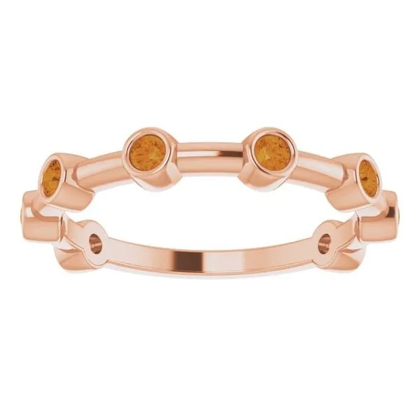 Bezel-Set Bar Ring Image 5 James Wolf Jewelers Mason, OH