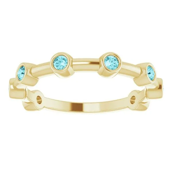 Bezel-Set Bar Ring Image 5 Holly's Jewelry Mountain Home, AR