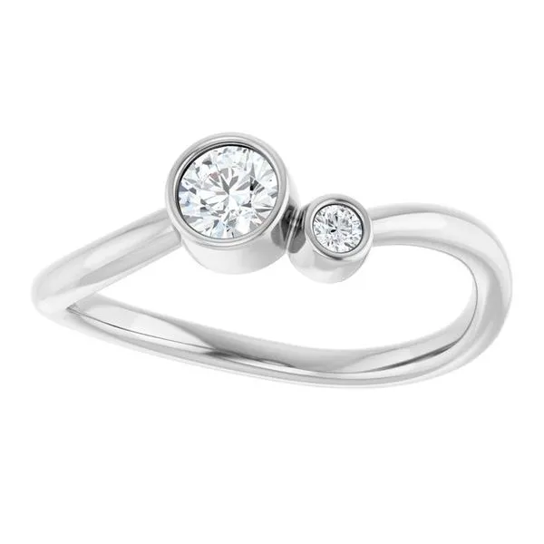 Accented Bezel-Set Ring Image 3 Holly's Jewelry Mountain Home, AR