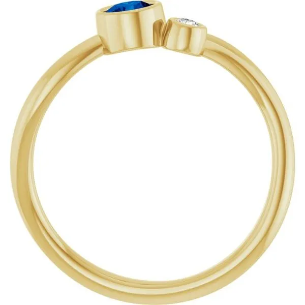 Accented Bezel-Set Ring Image 2 D&M Jewelers Green Bay, WI