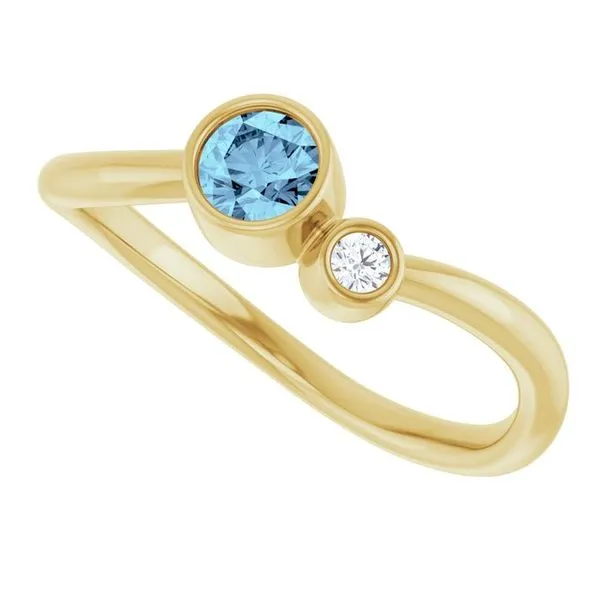 Accented Bezel-Set Ring Image 5 D&M Jewelers Green Bay, WI