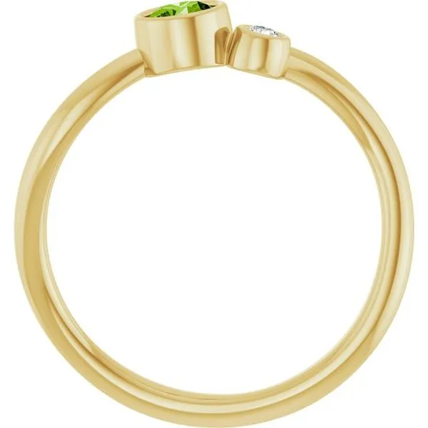 Accented Bezel-Set Ring Image 2 Milan's Jewelry Inc Sarasota, FL