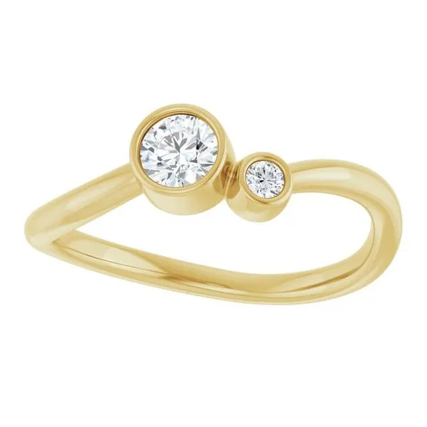 Accented Bezel-Set Ring Image 3 Milan's Jewelry Inc Sarasota, FL