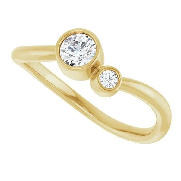 Accented Bezel-Set Ring Image 5 Diny's Jewelers Middleton, WI