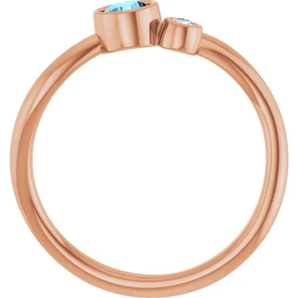 Accented Bezel-Set Ring Image 2 D&M Jewelers Green Bay, WI