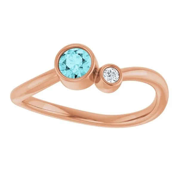 Accented Bezel-Set Ring Image 3 D&M Jewelers Green Bay, WI