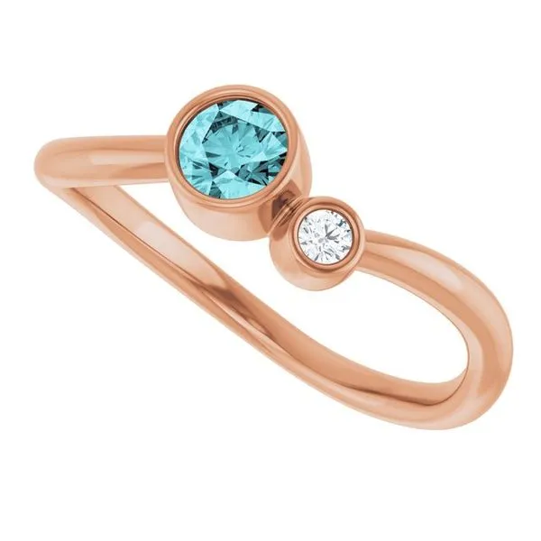 Accented Bezel-Set Ring Image 5 D&M Jewelers Green Bay, WI