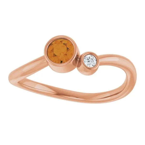 Accented Bezel-Set Ring Image 3 Holly's Jewelry Mountain Home, AR