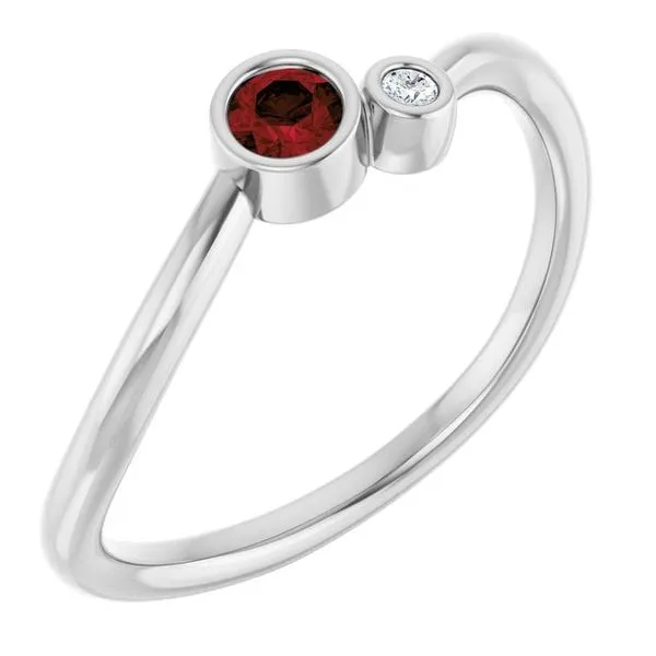 Accented Bezel-Set Ring Cherry Street Jewelers Tulsa, OK