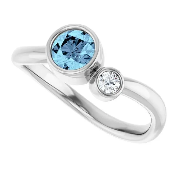 Accented Bezel-Set Ring Image 5 Cherry Street Jewelers Tulsa, OK