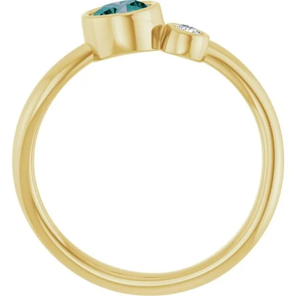 Accented Bezel-Set Ring Image 2 Holly's Jewelry Mountain Home, AR