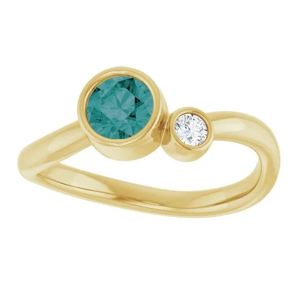 Accented Bezel-Set Ring Image 3 Holly's Jewelry Mountain Home, AR