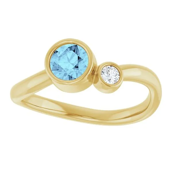 Accented Bezel-Set Ring Image 3 Comstock Jewelers Edmonds, WA