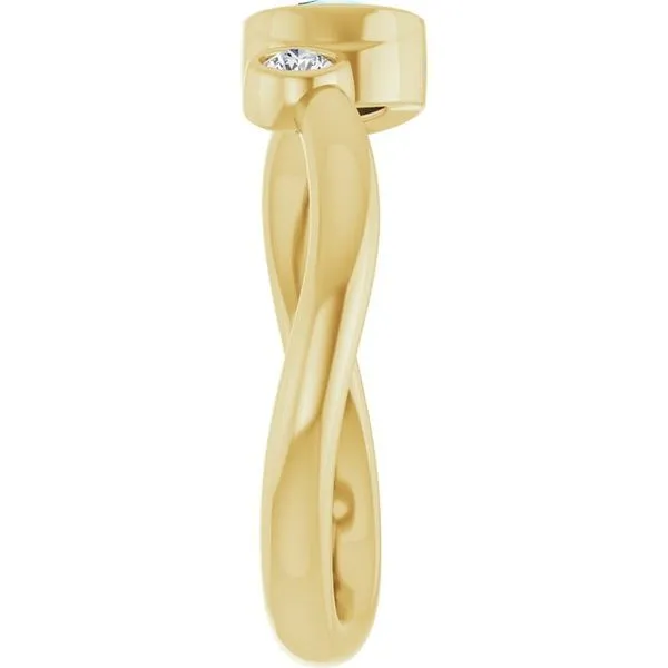 Accented Bezel-Set Ring Image 4 Cherry Street Jewelers Tulsa, OK