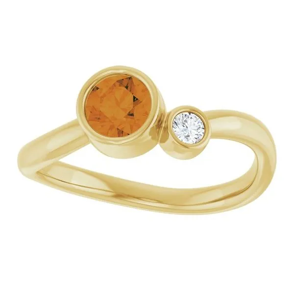 Accented Bezel-Set Ring Image 3 D&M Jewelers Green Bay, WI