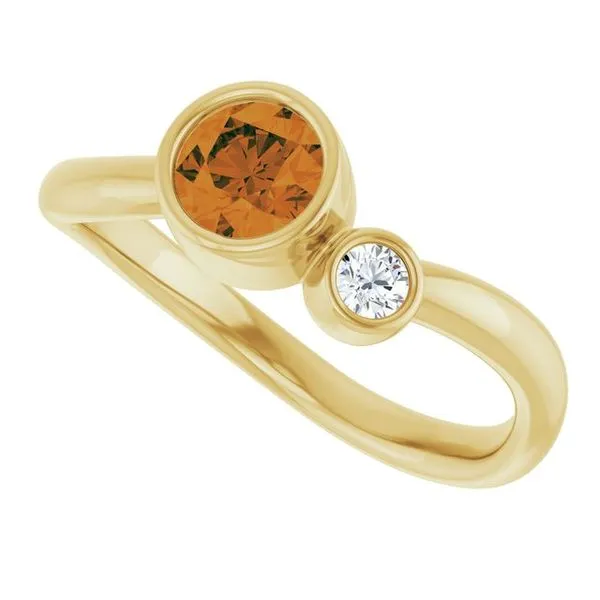 Accented Bezel-Set Ring Image 5 Milan's Jewelry Inc Sarasota, FL