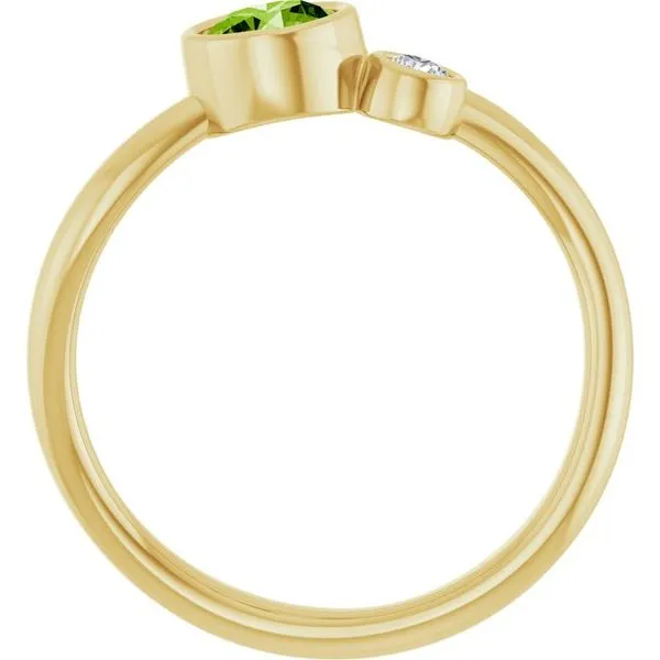 Accented Bezel-Set Ring Image 2 Bauble Patch Jewelers Comstock Park, MI