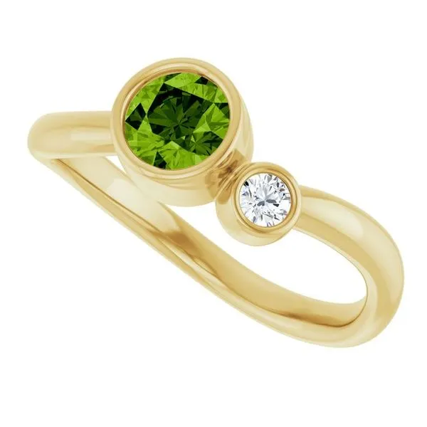 Accented Bezel-Set Ring Image 5 Holly's Jewelry Mountain Home, AR