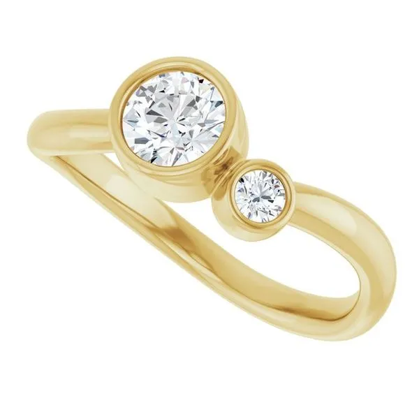 Accented Bezel-Set Ring Image 5 Holly's Jewelry Mountain Home, AR