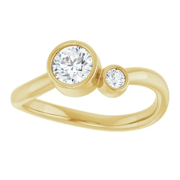 Accented Bezel-Set Ring Image 3 Milan's Jewelry Inc Sarasota, FL