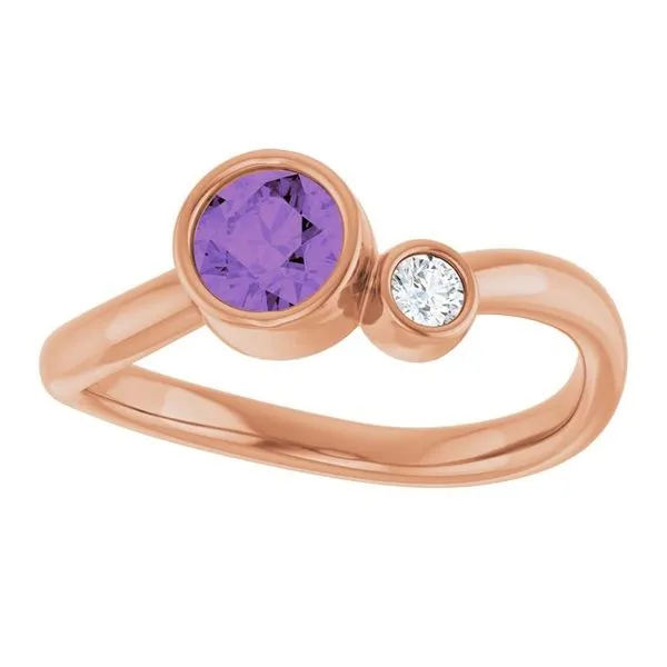 Accented Bezel-Set Ring Image 3 D&M Jewelers Green Bay, WI